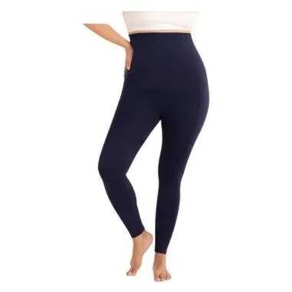 Shapermint Essentials High Waisted Leggings Navy Blue XL Tummy Control Seamless